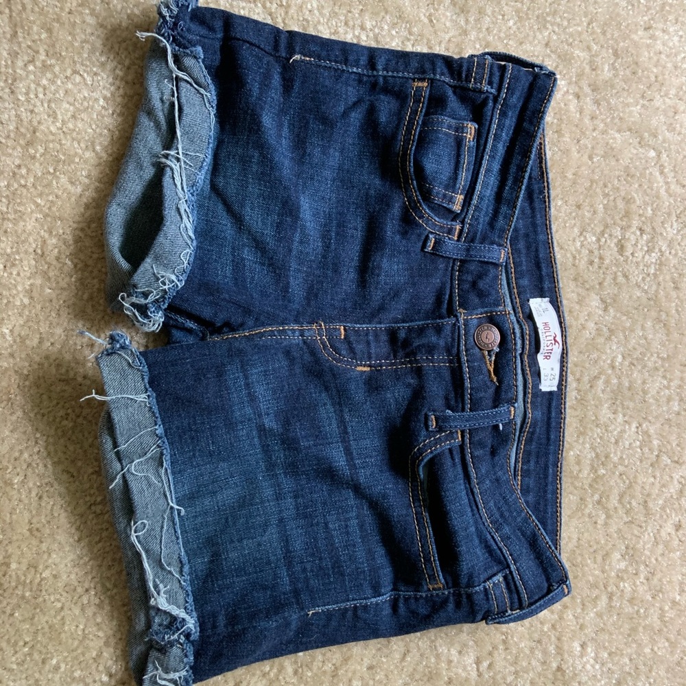Hollister, distressed jean shorts